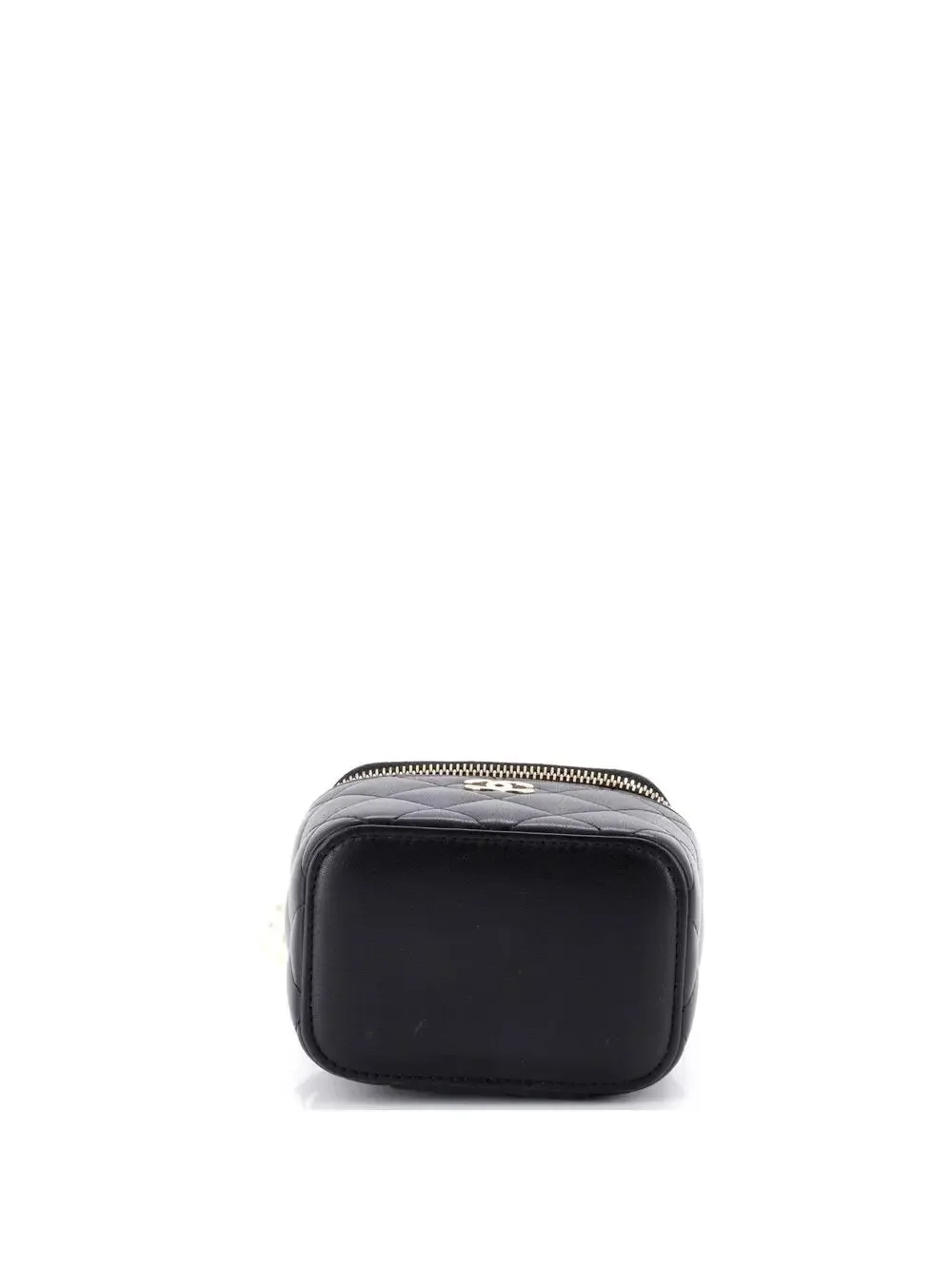 Chanel Vanity Case With Pearl Chain #251818C25B